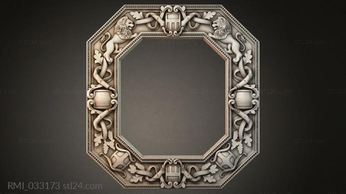 Рамы декоративные, обрамления (RMI_033173) 3D модель для ЧПУ станка
