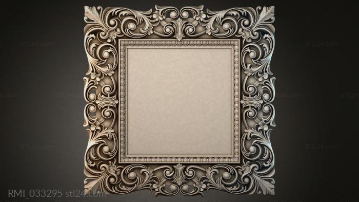 Рамы декоративные, обрамления (RMI_033295) 3D модель для ЧПУ станка