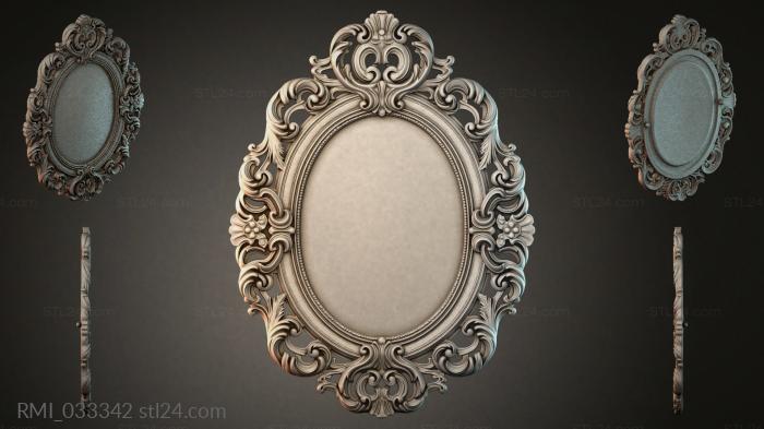 Рамы декоративные, обрамления (RMI_033342) 3D модель для ЧПУ станка