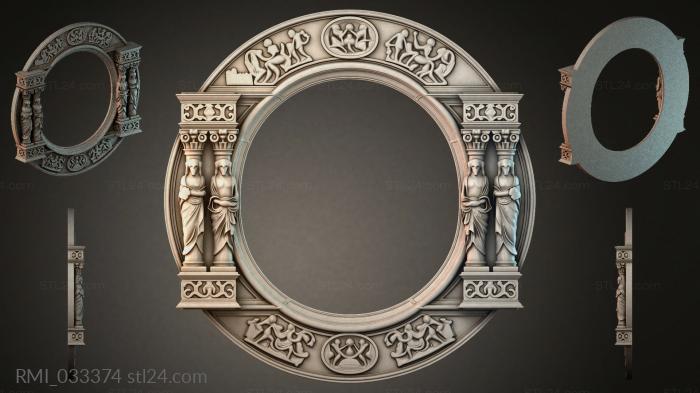 Рамы декоративные, обрамления (RMI_033374) 3D модель для ЧПУ станка