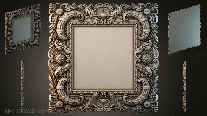 Рамы декоративные, обрамления (RMI_033633) 3D модель для ЧПУ станка