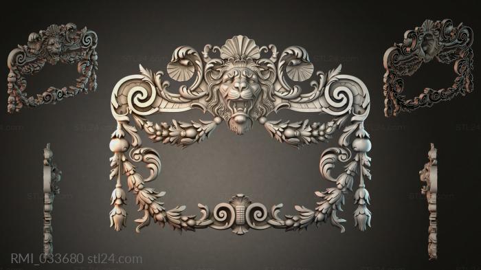 Рамы декоративные, обрамления (RMI_033680) 3D модель для ЧПУ станка