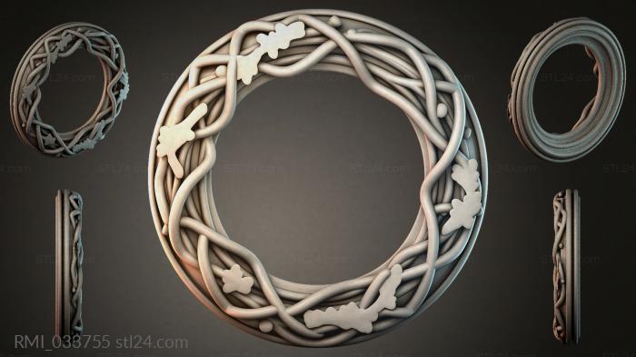 Рамы декоративные, обрамления (RMI_033755) 3D модель для ЧПУ станка