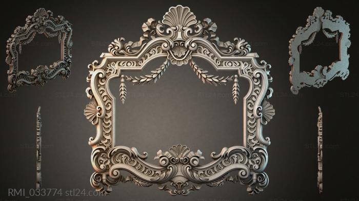 Рамы декоративные, обрамления (RMI_033774) 3D модель для ЧПУ станка