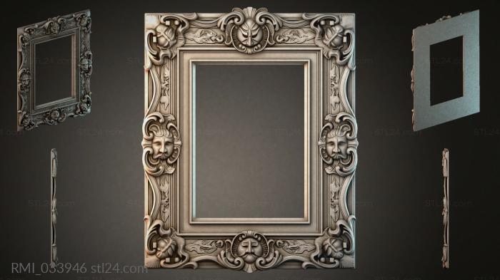Рамы декоративные, обрамления (RMI_033946) 3D модель для ЧПУ станка