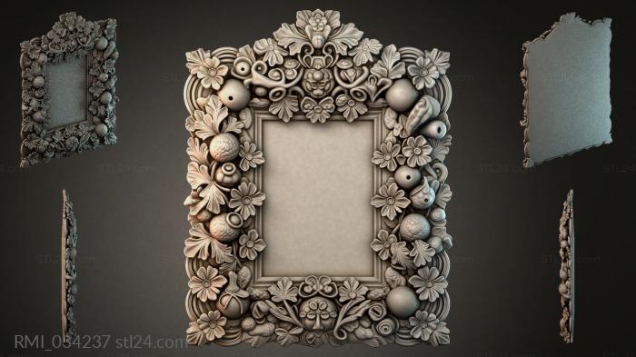 Рамы декоративные, обрамления (RMI_034237) 3D модель для ЧПУ станка