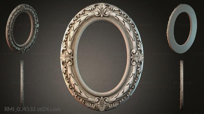 Рамы декоративные, обрамления (RMI_034533) 3D модель для ЧПУ станка