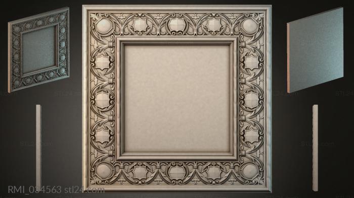 Рамы декоративные, обрамления (RMI_034563) 3D модель для ЧПУ станка