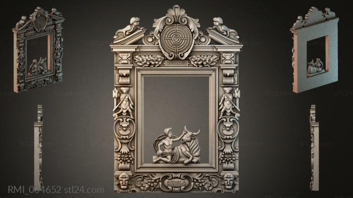 Рамы декоративные, обрамления (RMI_034652) 3D модель для ЧПУ станка