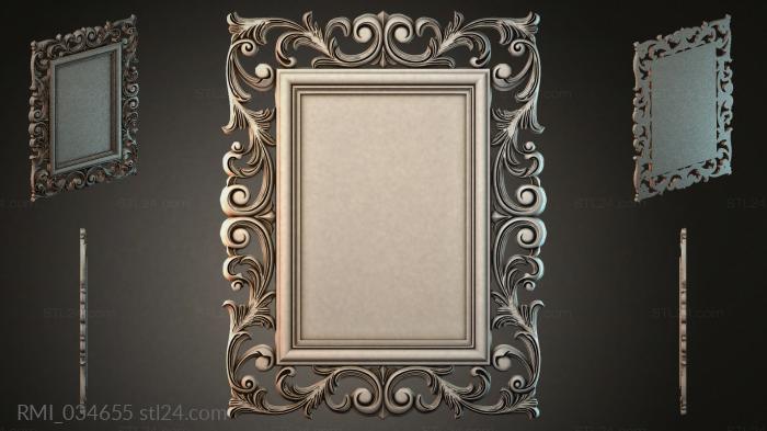 Рамы декоративные, обрамления (RMI_034655) 3D модель для ЧПУ станка