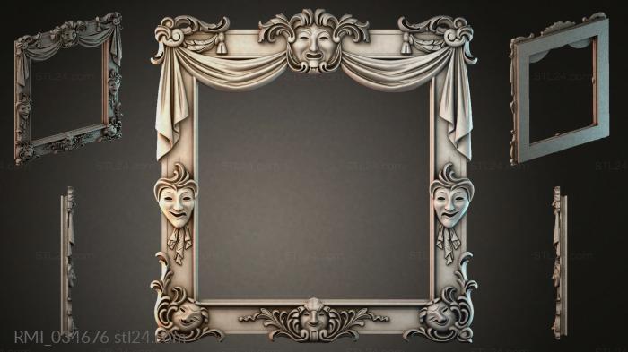 Рамы декоративные, обрамления (RMI_034676) 3D модель для ЧПУ станка