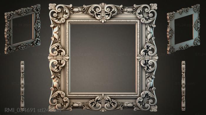 Рамы декоративные, обрамления (RMI_034691) 3D модель для ЧПУ станка