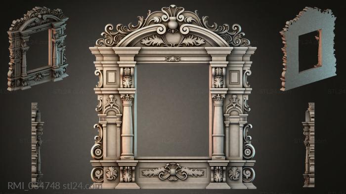 Рамы декоративные, обрамления (RMI_034748) 3D модель для ЧПУ станка
