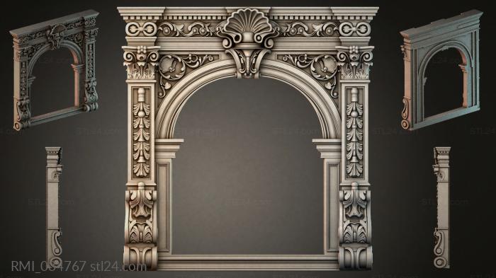 Рамы декоративные, обрамления (RMI_034767) 3D модель для ЧПУ станка