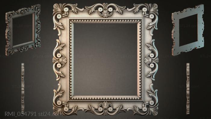 Рамы декоративные, обрамления (RMI_034791) 3D модель для ЧПУ станка