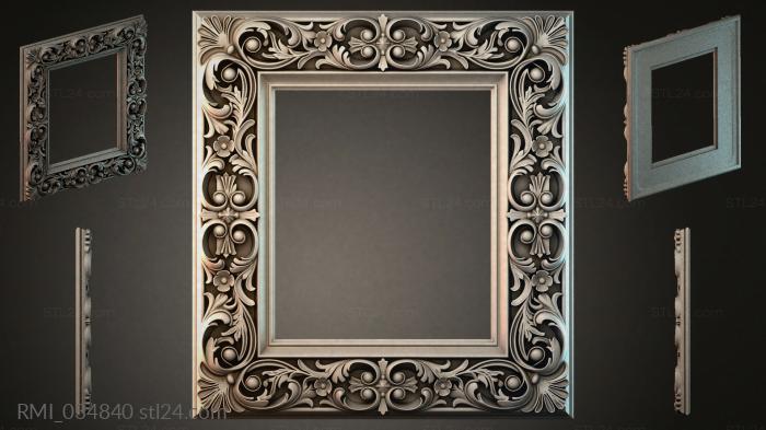 Рамы декоративные, обрамления (RMI_034840) 3D модель для ЧПУ станка