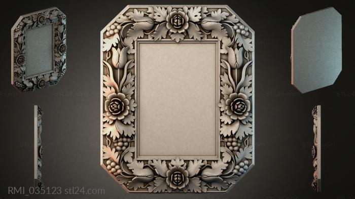 Рамы декоративные, обрамления (RMI_035123) 3D модель для ЧПУ станка