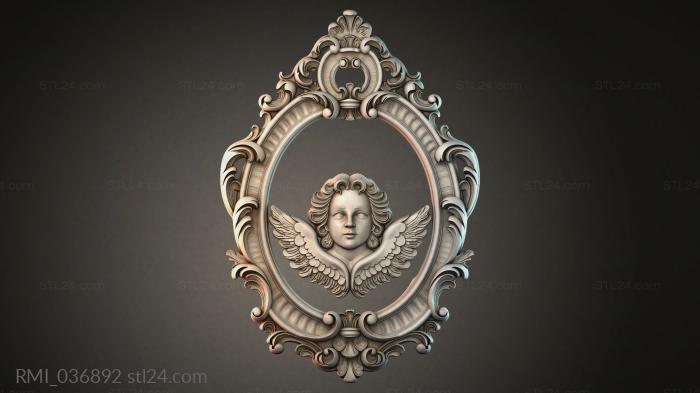 Рамы декоративные, обрамления (RMI_036892) 3D модель для ЧПУ станка
