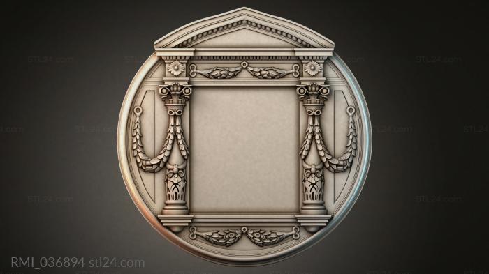 Рамы декоративные, обрамления (RMI_036894) 3D модель для ЧПУ станка