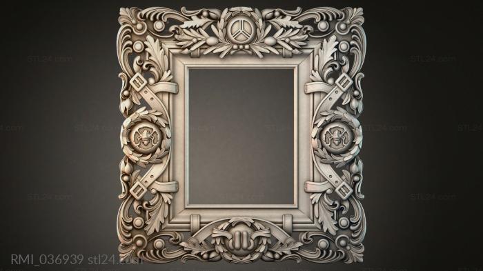 Рамы декоративные, обрамления (RMI_036939) 3D модель для ЧПУ станка