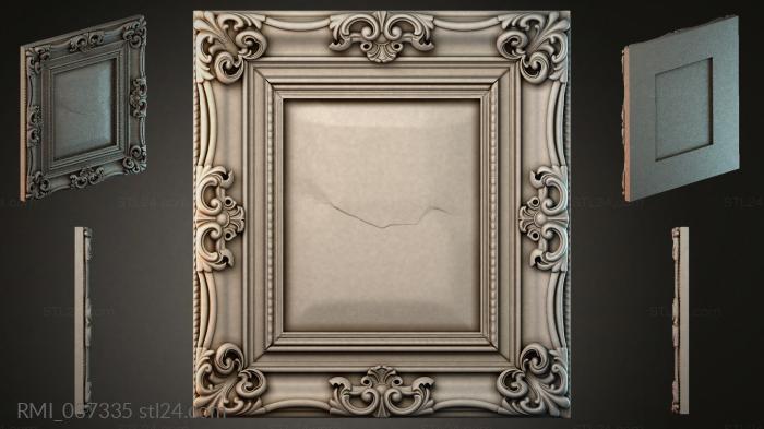 Рамы декоративные, обрамления (RMI_037335) 3D модель для ЧПУ станка