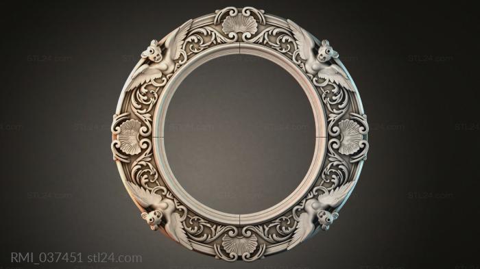 Рамы декоративные, обрамления (RMI_037451) 3D модель для ЧПУ станка