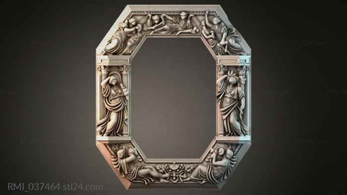 Рамы декоративные, обрамления (RMI_037464) 3D модель для ЧПУ станка