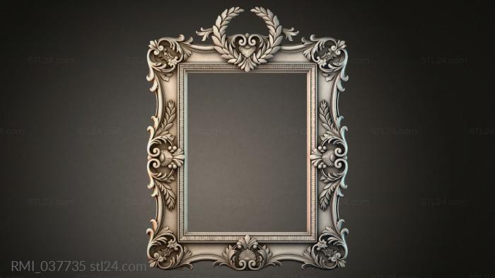 Рамы декоративные, обрамления (RMI_037735) 3D модель для ЧПУ станка