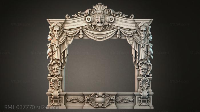 Рамы декоративные, обрамления (RMI_037770) 3D модель для ЧПУ станка