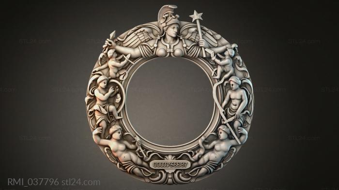 Рамы декоративные, обрамления (RMI_037796) 3D модель для ЧПУ станка