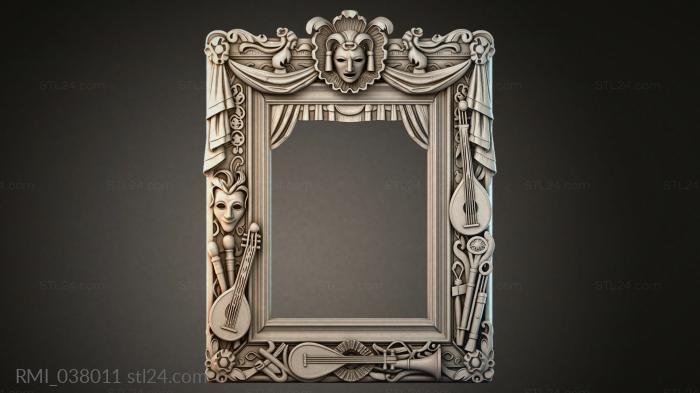 Рамы декоративные, обрамления (RMI_038011) 3D модель для ЧПУ станка