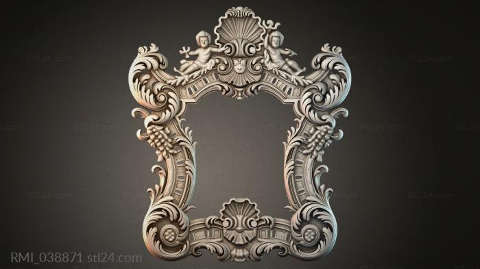 Рамы декоративные, обрамления (RMI_038871) 3D модель для ЧПУ станка