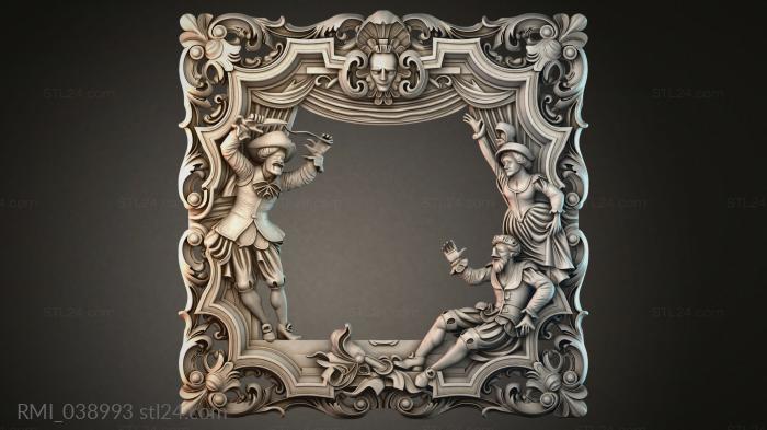 Рамы декоративные, обрамления (RMI_038993) 3D модель для ЧПУ станка