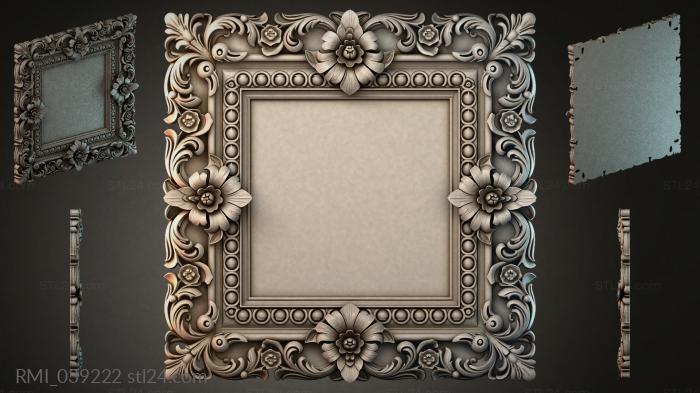 Рамы декоративные, обрамления (RMI_039222) 3D модель для ЧПУ станка
