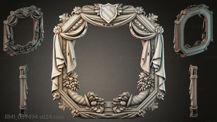 Рамы декоративные, обрамления (RMI_039494) 3D модель для ЧПУ станка