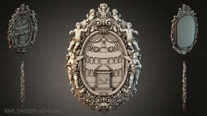 Рамы декоративные, обрамления (RMI_040029) 3D модель для ЧПУ станка