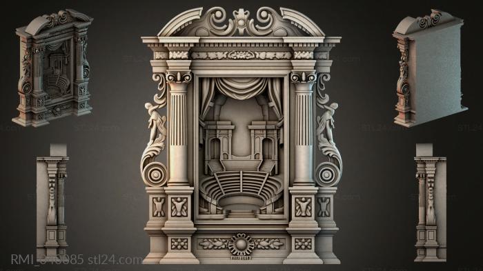 Рамы декоративные, обрамления (RMI_040085) 3D модель для ЧПУ станка