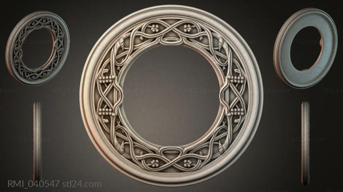 Рамы декоративные, обрамления (RMI_040547) 3D модель для ЧПУ станка