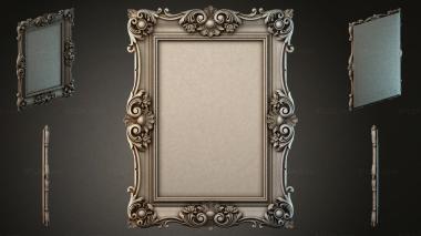 Decorative frames, framing Ornamental frame with rectangular insert 3d model