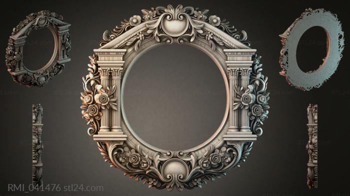 Рамы декоративные, обрамления (RMI_041476) 3D модель для ЧПУ станка