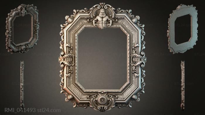 Рамы декоративные, обрамления (RMI_041493) 3D модель для ЧПУ станка