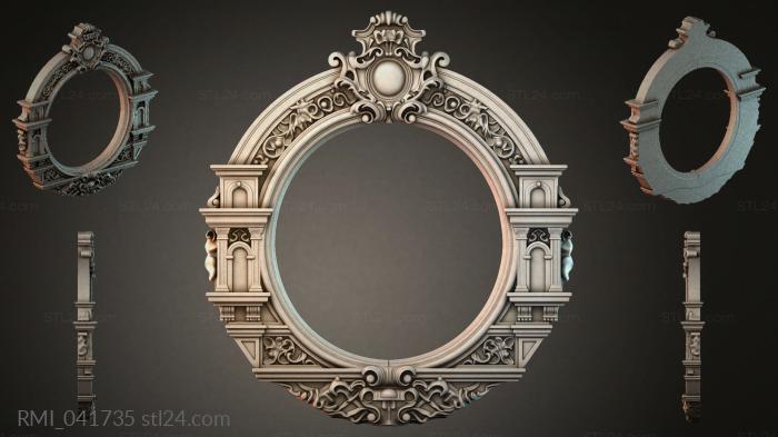 Рамы декоративные, обрамления (RMI_041735) 3D модель для ЧПУ станка