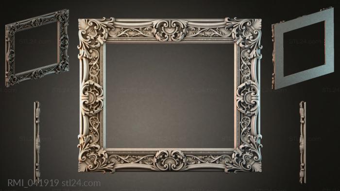 Рамы декоративные, обрамления (RMI_041919) 3D модель для ЧПУ станка