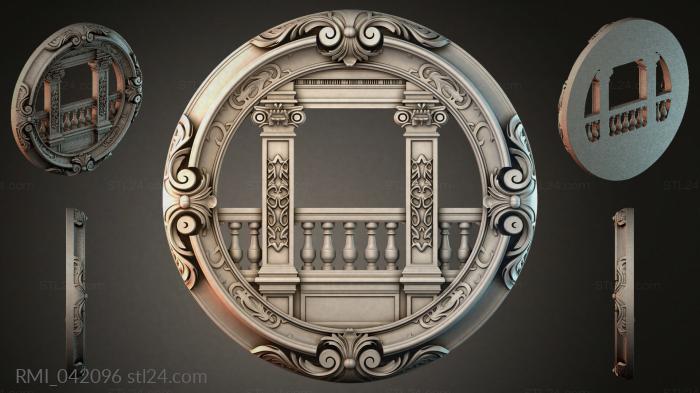 Рамы декоративные, обрамления (RMI_042096) 3D модель для ЧПУ станка