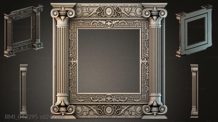 Рамы декоративные, обрамления (RMI_042295) 3D модель для ЧПУ станка