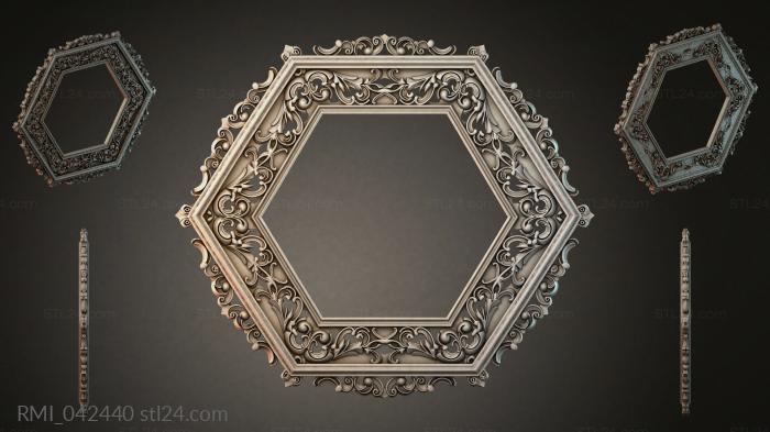 Рамы декоративные, обрамления (RMI_042440) 3D модель для ЧПУ станка