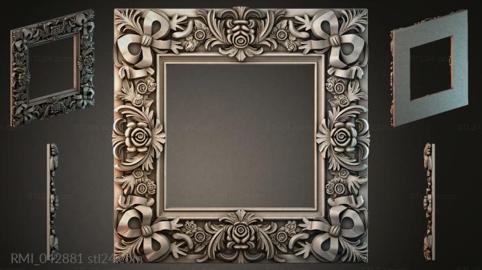 Рамы декоративные, обрамления (RMI_042881) 3D модель для ЧПУ станка