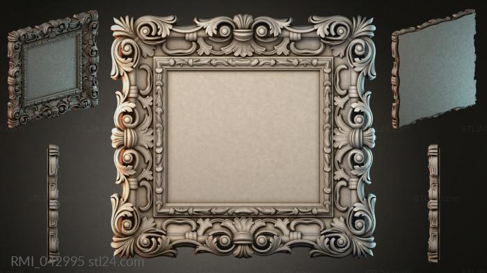 Рамы декоративные, обрамления (RMI_042995) 3D модель для ЧПУ станка