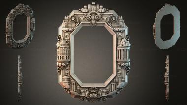 Decorative frames, framing Architectural frame with columns and decorative elements 3d model