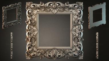 Decorative frames, framing Carved frame with acanthus and scrollwork 3d model